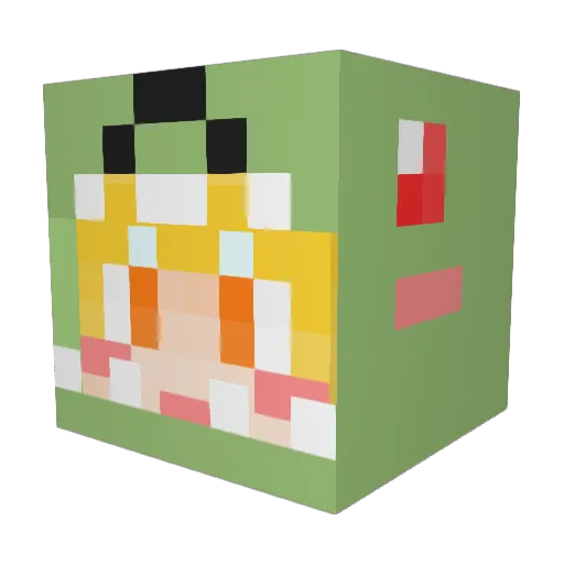 _AvadaKedavra Minecraft avatar head, 3D render