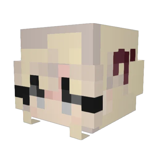 _Avocadorable_ Minecraft avatar head, 3D render