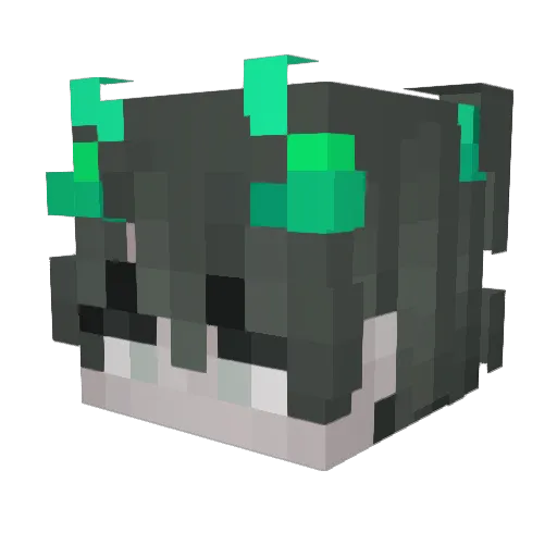 _Avotix Minecraft avatar head, 3D render