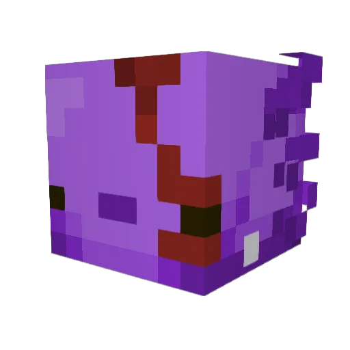 _Ax9lotl Minecraft avatar head, 3D render
