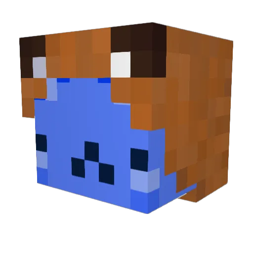 _Axolotlz Minecraft avatar head, 3D render