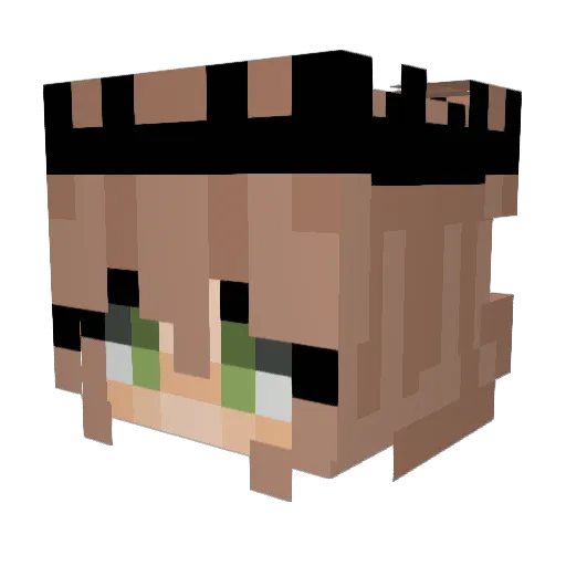 _AyAkKo_ Minecraft avatar head, 3D render