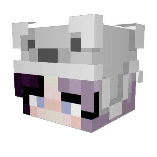 _Ayan0_ Minecraft avatar head, 3D render