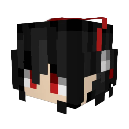 _Ayaya_Ayaya Minecraft avatar head, 3D render