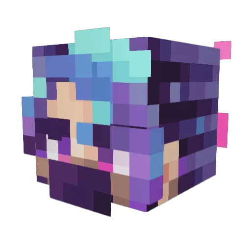 _Azalea_UwU Minecraft avatar head, 3D render