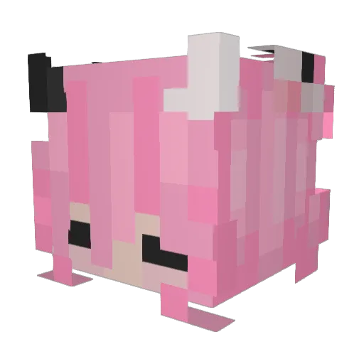 _Azem_ Minecraft avatar head, 3D render