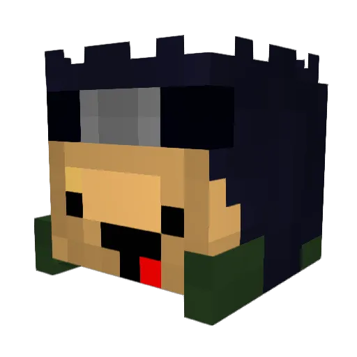 _Azn402_ Minecraft avatar head, 3D render
