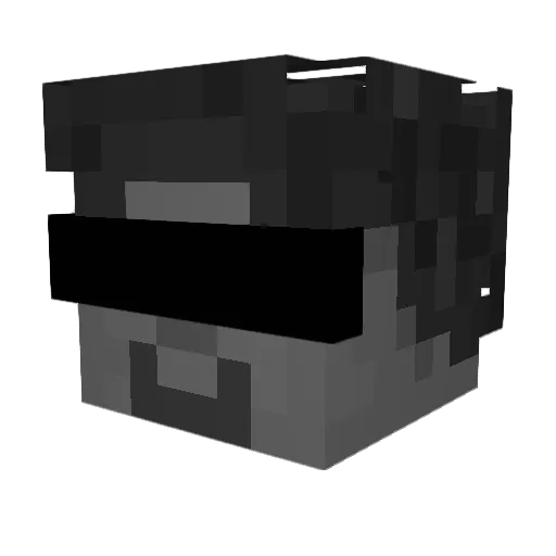 _Azote_fish_ Minecraft avatar head, 3D render