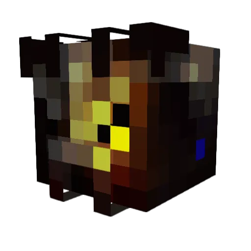 _Azr3al_ Minecraft avatar head, 3D render