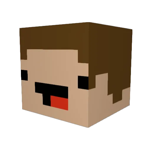 _Azuma_ Minecraft avatar head, 3D render