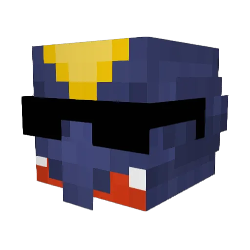 _B00ray_ Minecraft avatar head, 3D render
