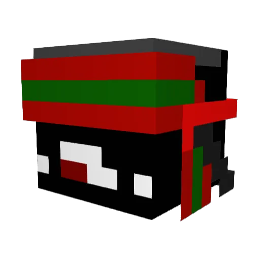 _BACKMAN_ Minecraft avatar head, 3D render
