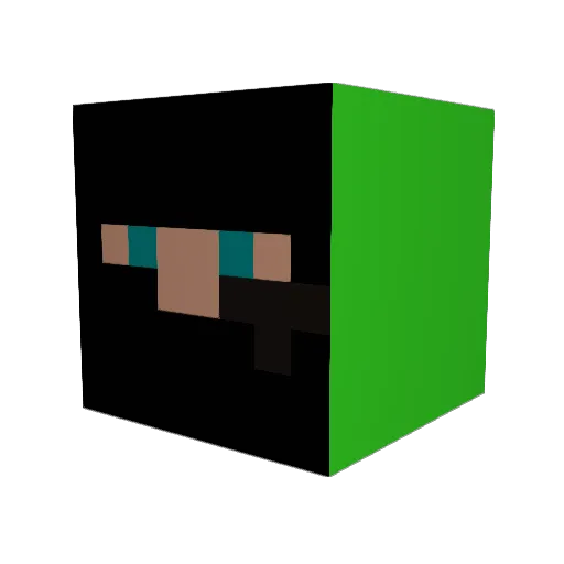 _BAZOOKA12_ Minecraft avatar head, 3D render