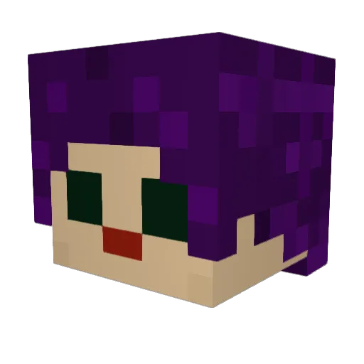 _BENNY_4 Minecraft avatar head, 3D render