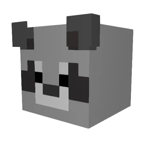 _BEZ Minecraft avatar head, 3D render