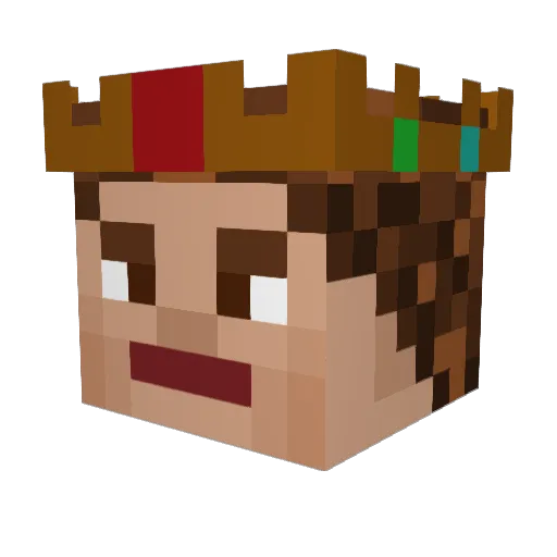_BFG_ Minecraft avatar head, 3D render