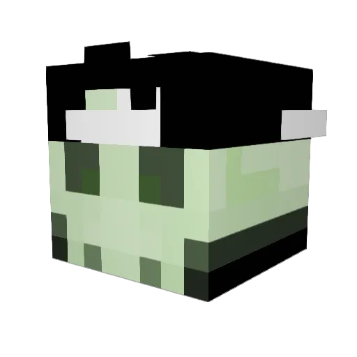 _BGR4Y_ Minecraft avatar head, 3D render