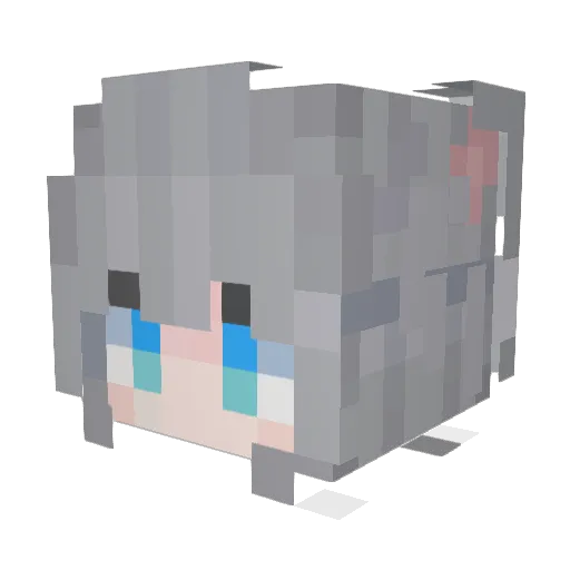 _BILUO_ Minecraft avatar head, 3D render
