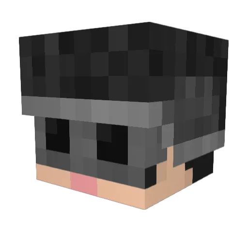 _BL4DE_ Minecraft avatar head, 3D render