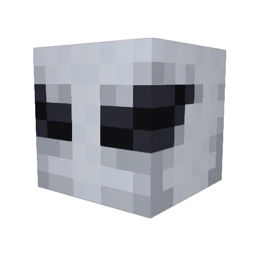 _BLACK__MAN_ Minecraft avatar head, 3D render