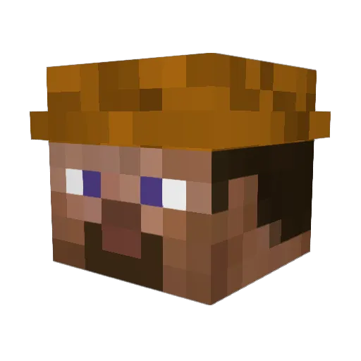 _BOER_ Minecraft avatar head, 3D render
