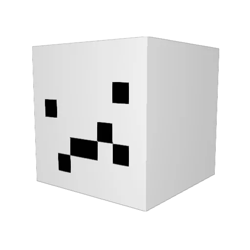 _BUMO_ Minecraft avatar head, 3D render