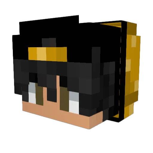 _BZH Minecraft avatar head, 3D render