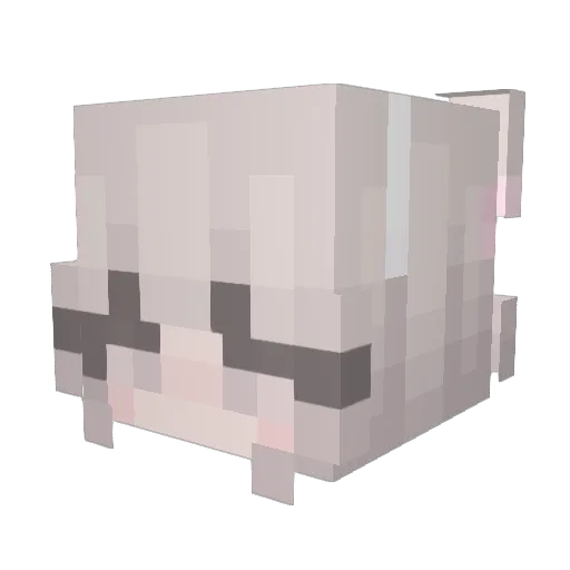 _B_M_X_ Minecraft avatar head, 3D render