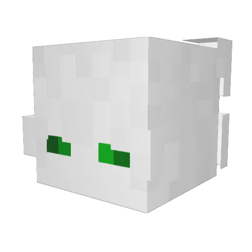 _BaMPi_ Minecraft avatar head, 3D render