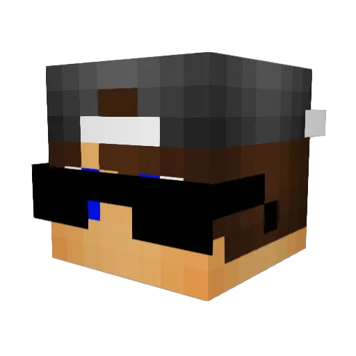 _BailonaPvP Minecraft avatar head, 3D render