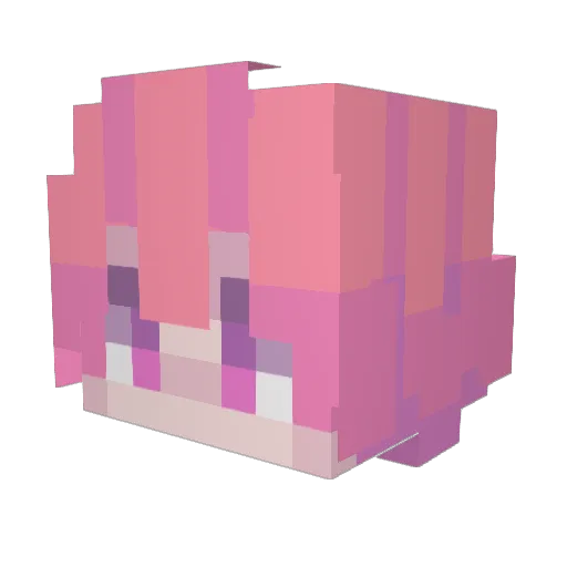 _BajouxX Minecraft avatar head, 3D render