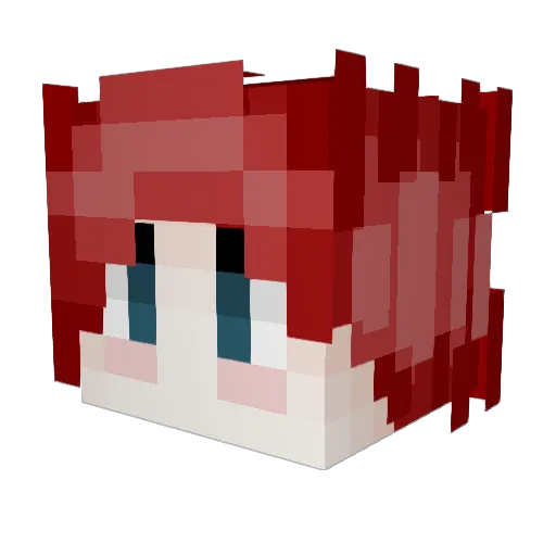 _Bambz_ Minecraft avatar head, 3D render
