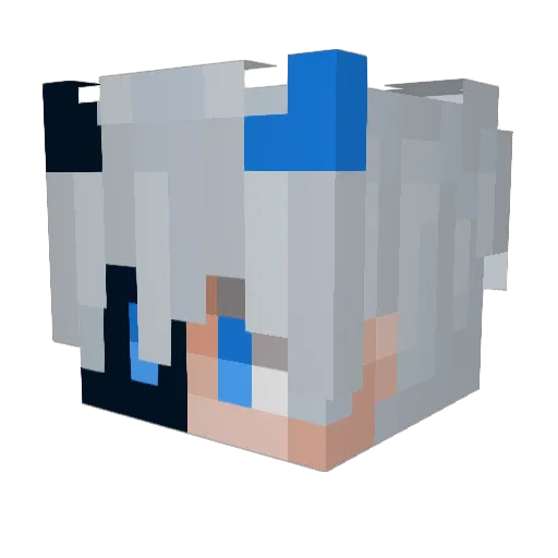 _Bana__ Minecraft avatar head, 3D render