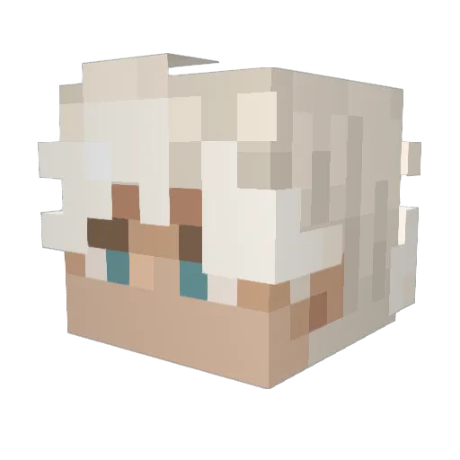 _BanditY Minecraft avatar head, 3D render