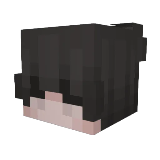 _Baphy_ Minecraft avatar head, 3D render