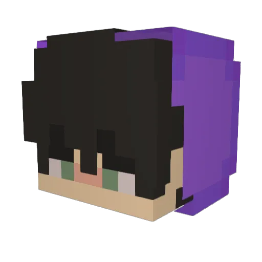 _Barmi_ Minecraft avatar head, 3D render