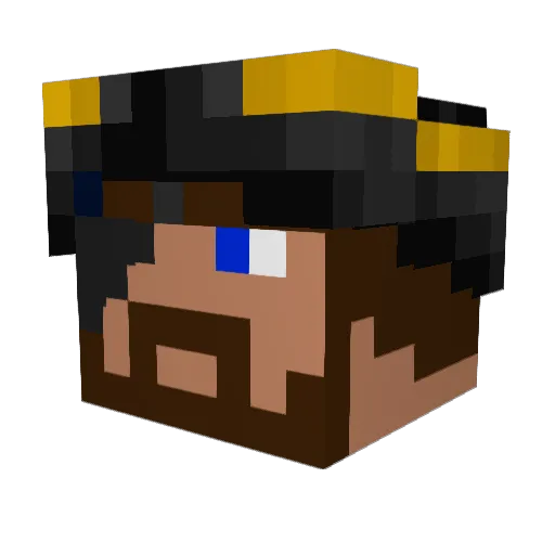 _Baron_Samedi_ Minecraft avatar head, 3D render