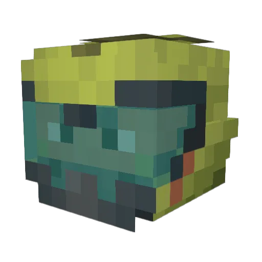 _Batmanick_ Minecraft avatar head, 3D render