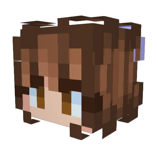 _Bazzylol_ Minecraft avatar head, 3D render