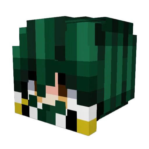 _BearOz Minecraft avatar head, 3D render