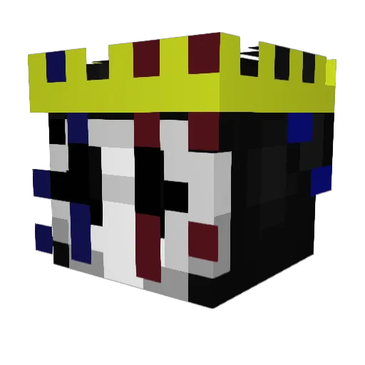 _Bearzy_ Minecraft avatar head, 3D render
