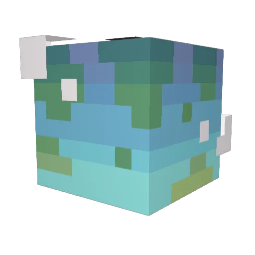 _Beat__ Minecraft avatar head, 3D render