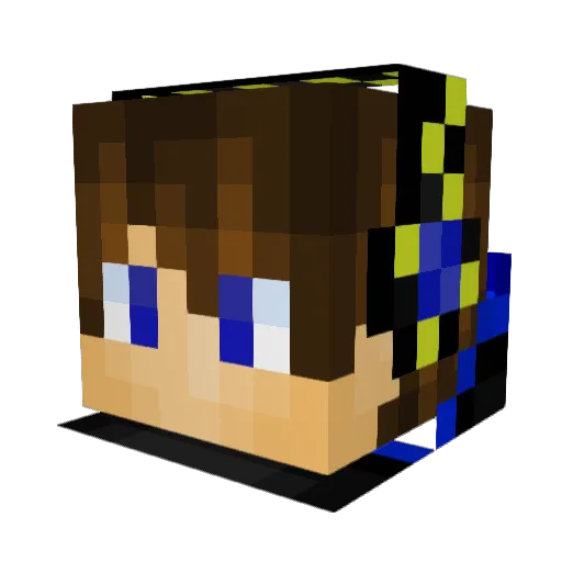 _Beatz_ Minecraft avatar head, 3D render