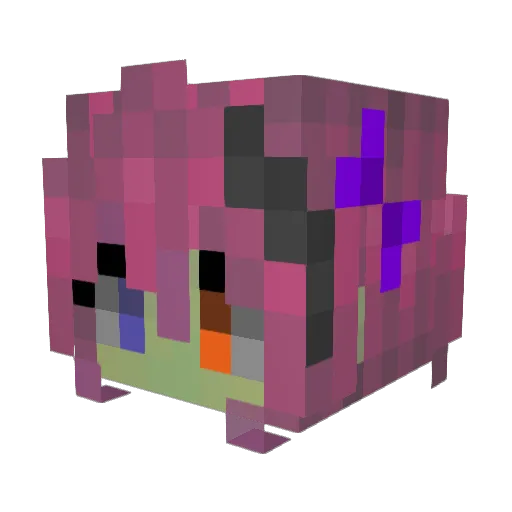 _BeelxAleph_ Minecraft avatar head, 3D render