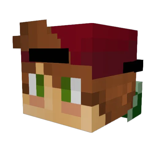 _Belami_ Minecraft avatar head, 3D render