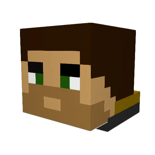 _BelguimGamer_ Minecraft avatar head, 3D render