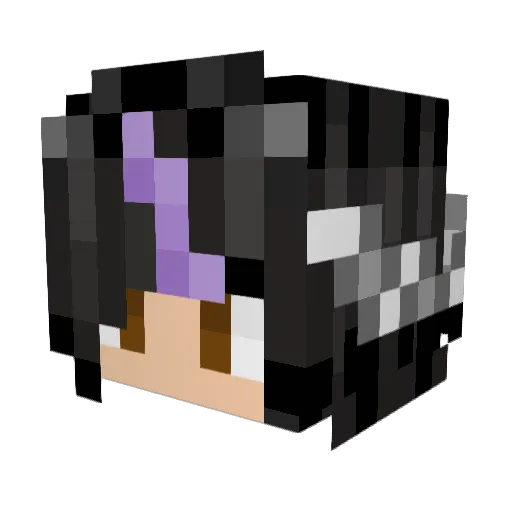 _BellaBlue_ Minecraft avatar head, 3D render