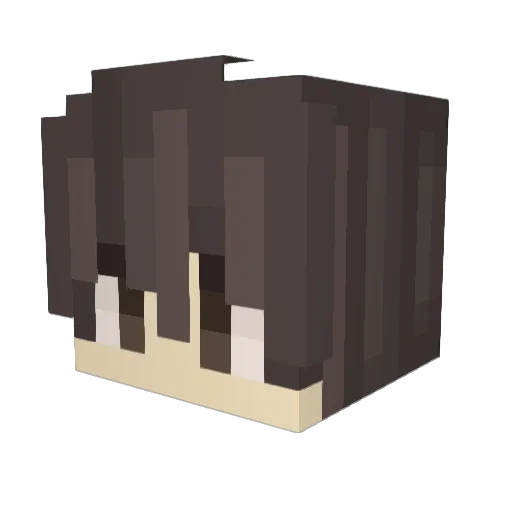 _Bella_M_ Minecraft avatar head, 3D render