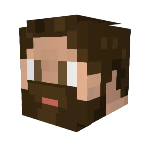 _Bellerephon_ Minecraft avatar head, 3D render