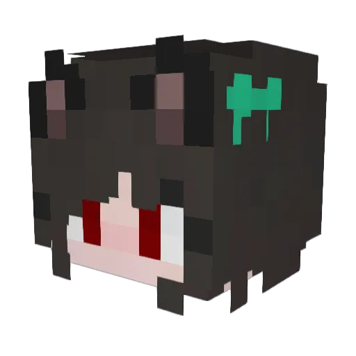 _Belphegar_ Minecraft avatar head, 3D render